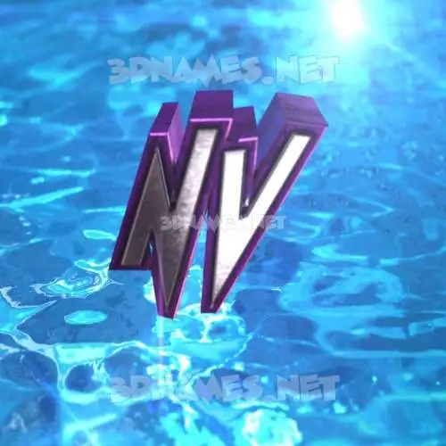 nv in Water 2015 style - 3D name wallpaper nv in Water 2015 style - 3D name wallpaper