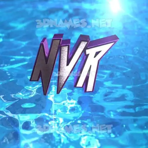 nvr in Water 2015 style - 3D name wallpaper