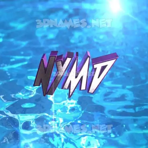 nymd in Water 2015 style - 3D name wallpaper