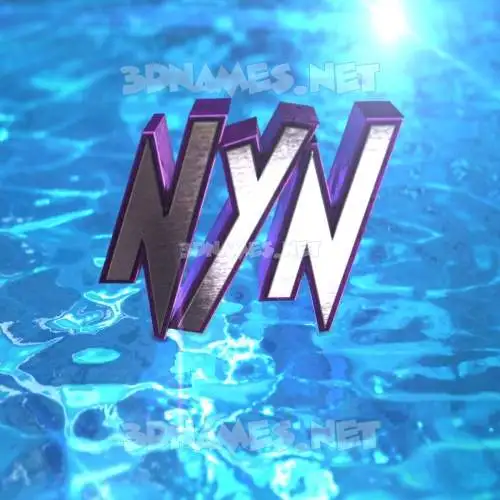 nyn in Water 2015 style - 3D name wallpaper nyn in Water 2015 style - 3D name wallpaper