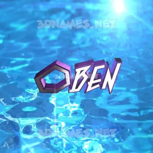oben in Water 2015 style - 3D name wallpaper oben in Water 2015 style - 3D name wallpaper