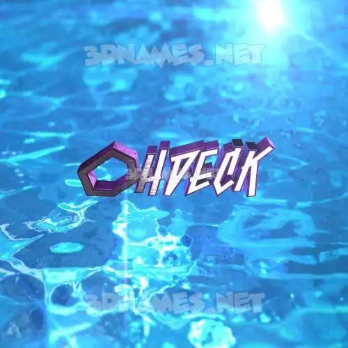 ohdeck in Water 2015 style - 3D name wallpaper ohdeck in Water 2015 style - 3D name wallpaper