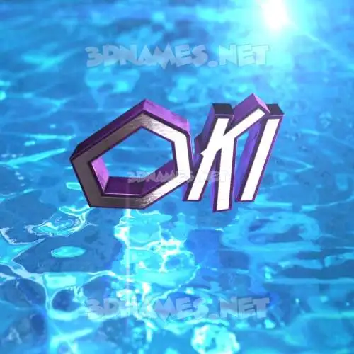 oki in Water 2015 style - 3D name wallpaper oki in Water 2015 style - 3D name wallpaper