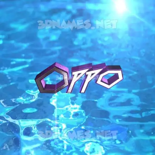 oppo in Water 2015 style - 3D name wallpaper oppo in Water 2015 style - 3D name wallpaper