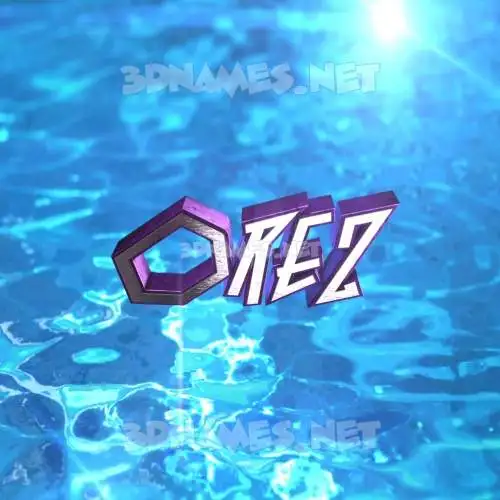 orez in Water 2015 style - 3D name wallpaper orez in Water 2015 style - 3D name wallpaper