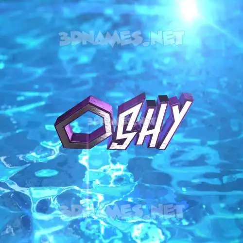 oshy in Water 2015 style - 3D name wallpaper oshy in Water 2015 style - 3D name wallpaper