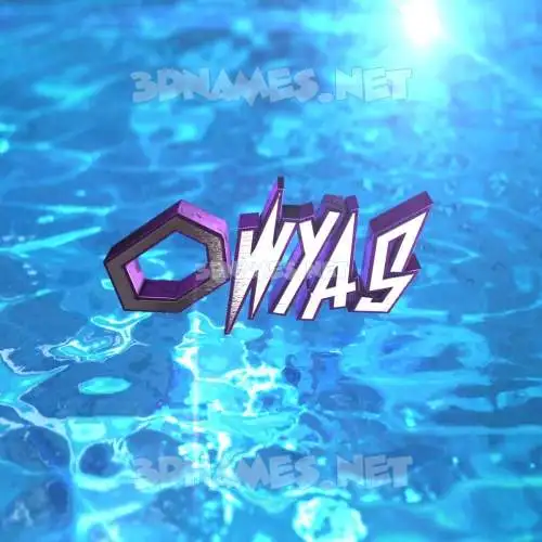 owyas in Water 2015 style - 3D name wallpaper owyas in Water 2015 style - 3D name wallpaper