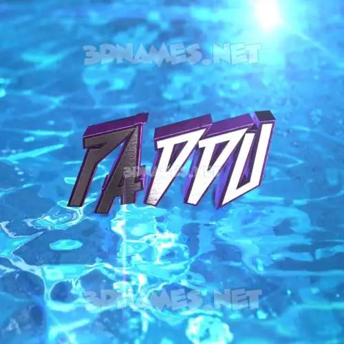 paddu in Water 2015 style - 3D name wallpaper paddu in Water 2015 style - 3D name wallpaper