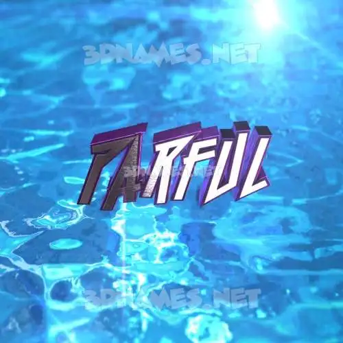 parful in Water 2015 style - 3D name wallpaper parful in Water 2015 style - 3D name wallpaper