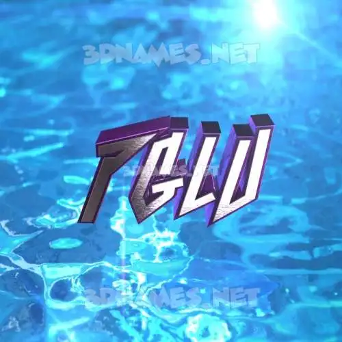 pglu in Water 2015 style - 3D name wallpaper pglu in Water 2015 style - 3D name wallpaper