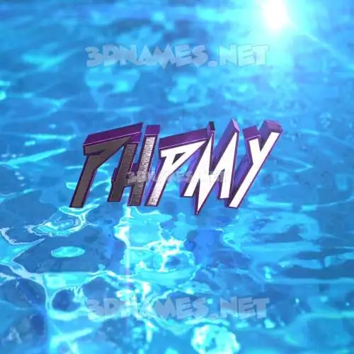 phpmy in Water 2015 style - 3D name wallpaper
