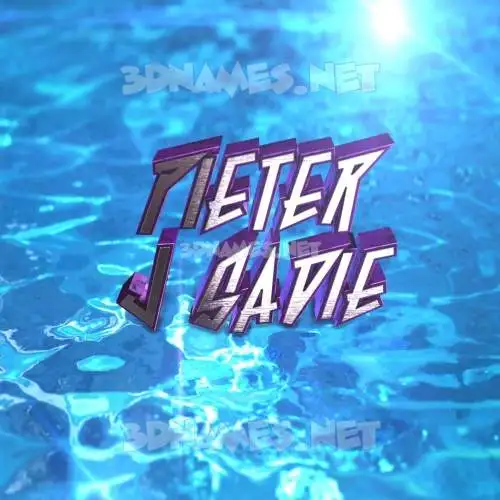 pieter j sadie in Water 2015 style - 3D name wallpaper pieter j sadie in Water 2015 style - 3D name wallpaper