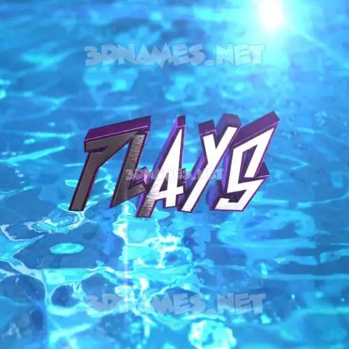 plays in Water 2015 style - 3D name wallpaper plays in Water 2015 style - 3D name wallpaper