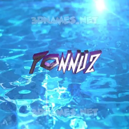 ponnuz in Water 2015 style - 3D name wallpaper ponnuz in Water 2015 style - 3D name wallpaper