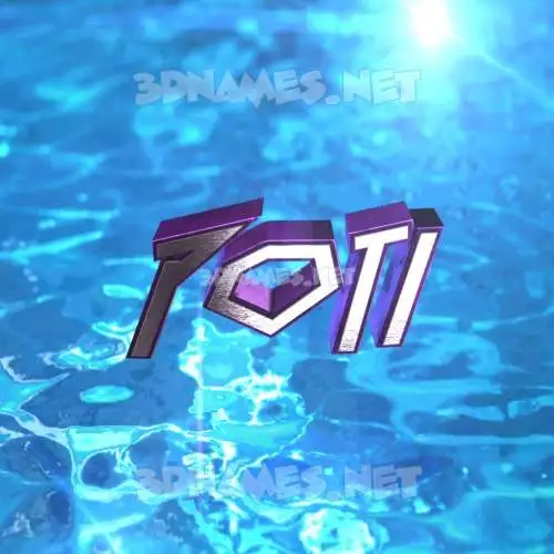 poti in Water 2015 style - 3D name wallpaper poti in Water 2015 style - 3D name wallpaper