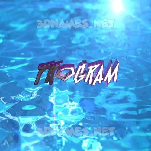 program in Water 2015 style - 3D name wallpaper