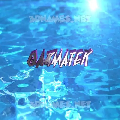 qarmatek in Water 2015 style - 3D name wallpaper qarmatek in Water 2015 style - 3D name wallpaper