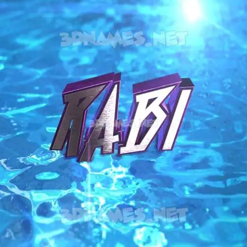 rabi in Water 2015 style - 3D name wallpaper rabi in Water 2015 style - 3D name wallpaper
