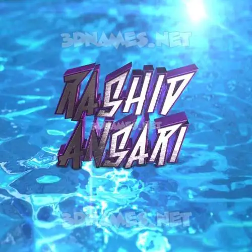 rashid ansari in Water 2015 style - 3D name wallpaper rashid ansari in Water 2015 style - 3D name wallpaper