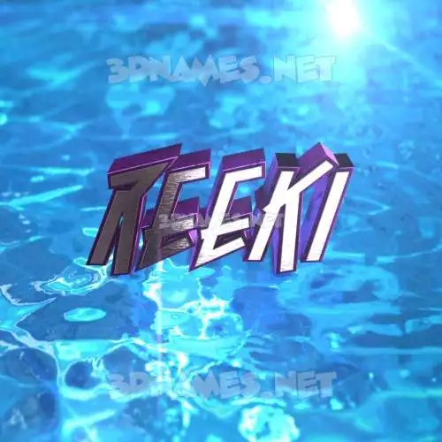 reeki in Water 2015 style - 3D name wallpaper reeki in Water 2015 style - 3D name wallpaper