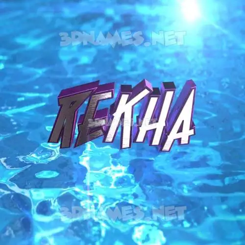 rekha in Water 2015 style - 3D name wallpaper rekha in Water 2015 style - 3D name wallpaper