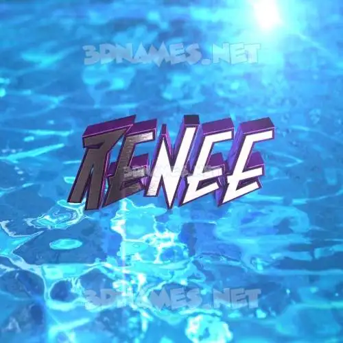 renee in Water 2015 style - 3D name wallpaper renee in Water 2015 style - 3D name wallpaper