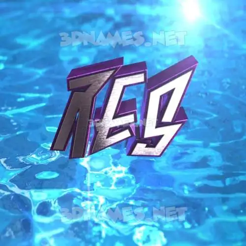 res in Water 2015 style - 3D name wallpaper