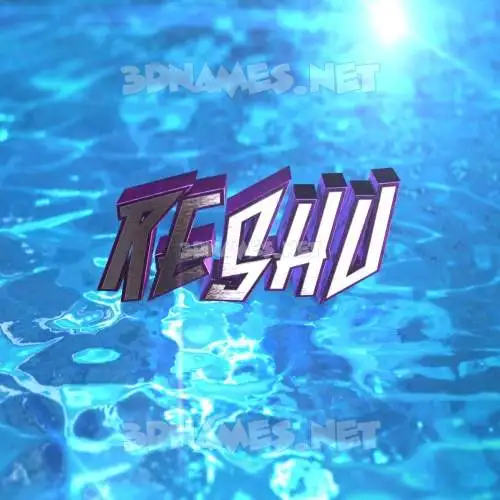 reshu in Water 2015 style - 3D name wallpaper reshu in Water 2015 style - 3D name wallpaper