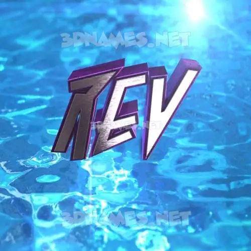 rev in Water 2015 style - 3D name wallpaper rev in Water 2015 style - 3D name wallpaper