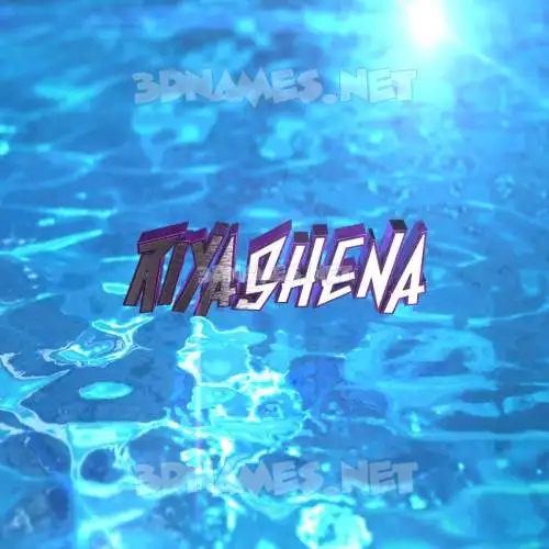 riyashena in Water 2015 style - 3D name wallpaper