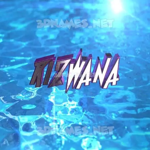 rizwana in Water 2015 style - 3D name wallpaper rizwana in Water 2015 style - 3D name wallpaper