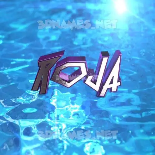 roja in Water 2015 style - 3D name wallpaper roja in Water 2015 style - 3D name wallpaper