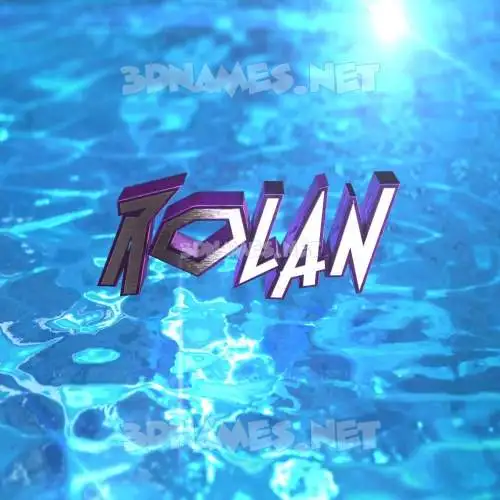 rolan in Water 2015 style - 3D name wallpaper rolan in Water 2015 style - 3D name wallpaper