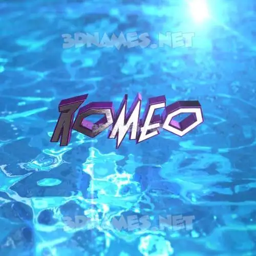 romeo in Water 2015 style - 3D name wallpaper romeo in Water 2015 style - 3D name wallpaper