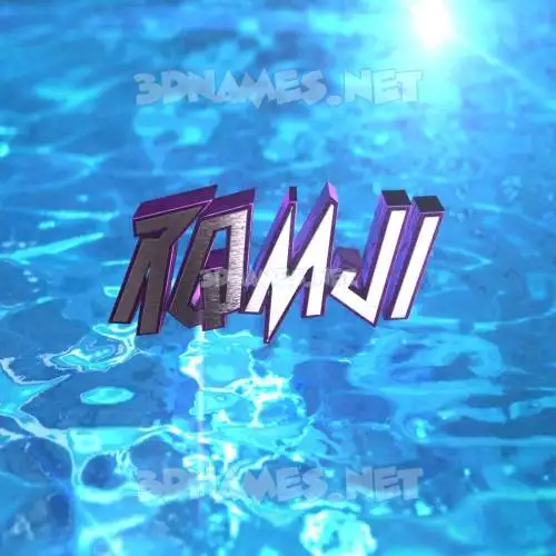 rqmji in Water 2015 style - 3D name wallpaper rqmji in Water 2015 style - 3D name wallpaper