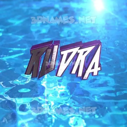rudra in Water 2015 style - 3D name wallpaper rudra in Water 2015 style - 3D name wallpaper