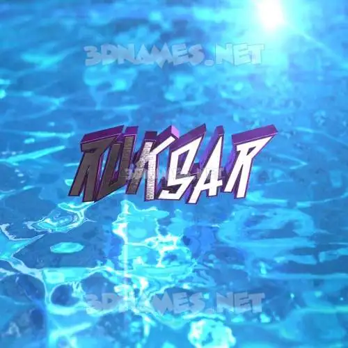 ruksar in Water 2015 style - 3D name wallpaper ruksar in Water 2015 style - 3D name wallpaper