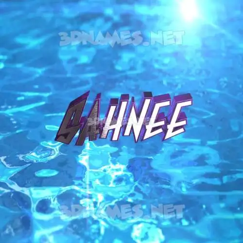 sahnee in Water 2015 style - 3D name wallpaper sahnee in Water 2015 style - 3D name wallpaper