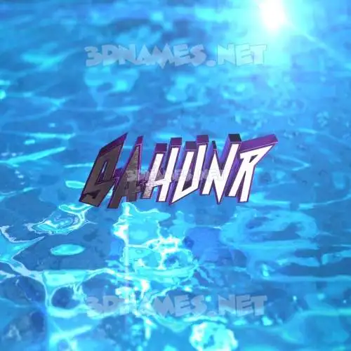 sahunr in Water 2015 style - 3D name wallpaper sahunr in Water 2015 style - 3D name wallpaper