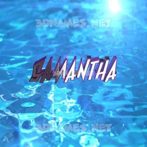 samantha in Water 2015 style - 3D name wallpaper samantha in Water 2015 style - 3D name wallpaper