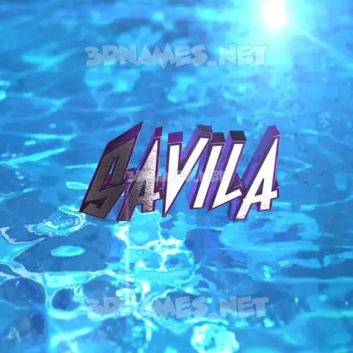 savila in Water 2015 style - 3D name wallpaper savila in Water 2015 style - 3D name wallpaper