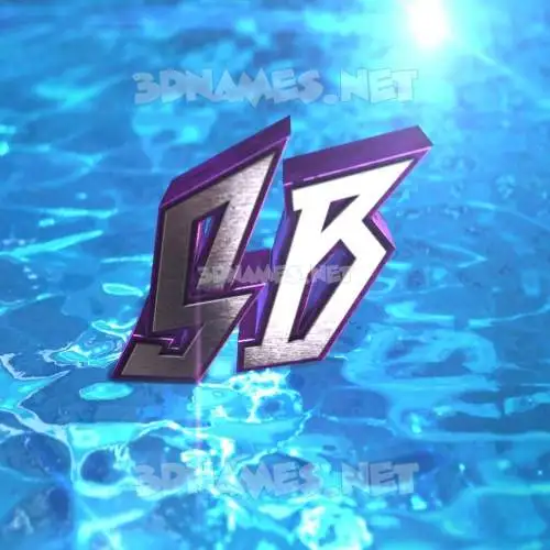 sb in Water 2015 style - 3D name wallpaper