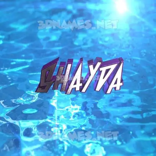 shayda in Water 2015 style - 3D name wallpaper shayda in Water 2015 style - 3D name wallpaper