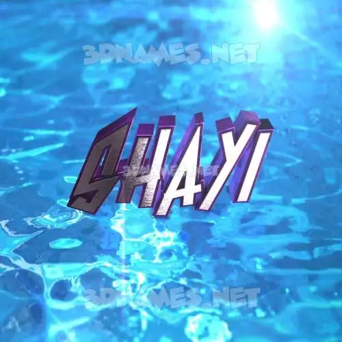 shayi in Water 2015 style - 3D name wallpaper shayi in Water 2015 style - 3D name wallpaper