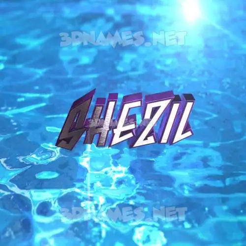 shezil in Water 2015 style - 3D name wallpaper shezil in Water 2015 style - 3D name wallpaper