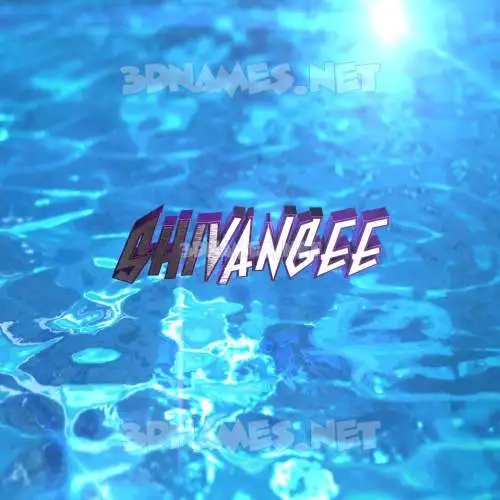 shivangee in Water 2015 style - 3D name wallpaper