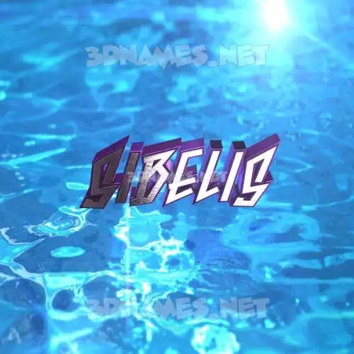 sibelis in Water 2015 style - 3D name wallpaper sibelis in Water 2015 style - 3D name wallpaper
