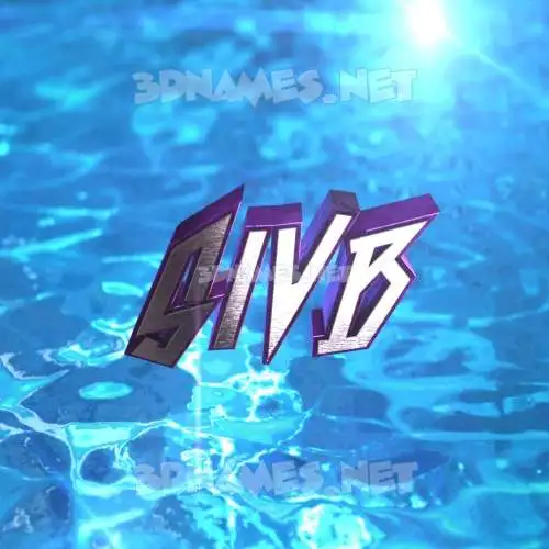 sivb in Water 2015 style - 3D name wallpaper
