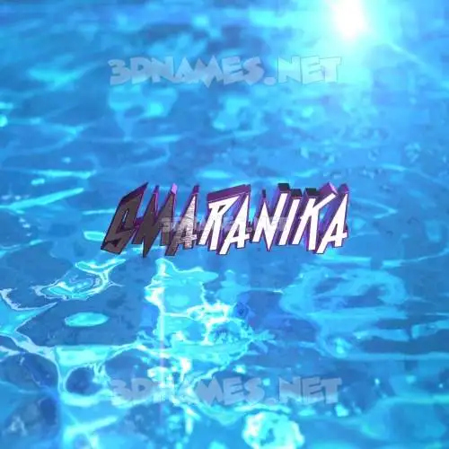 smaranika in Water 2015 style - 3D name wallpaper smaranika in Water 2015 style - 3D name wallpaper