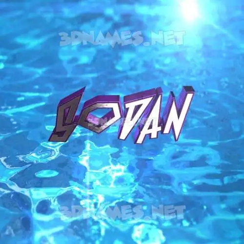 sodan in Water 2015 style - 3D name wallpaper sodan in Water 2015 style - 3D name wallpaper